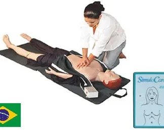 Manequim para Treinamento de Primeiros Socorros Adulto Real com Painel Eletrônico de Avaliação RCP